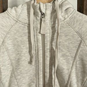 90 Degree White Zip Up Sweater Hoodie